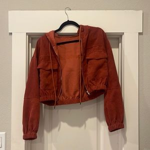 Crop top corduroy Jean jacket